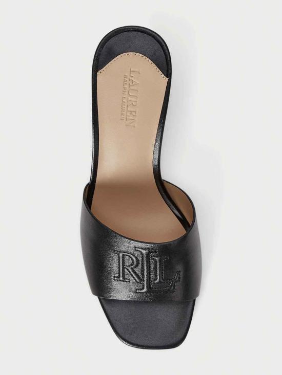 26SS 랄프 로렌 뮬/슬리퍼 802974364001 Black - RALPH LAUREN