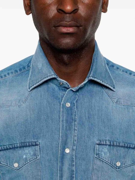 26SS 사르토리오 셔츠 SCC0001SH29650202O Denim - SARTORIO
