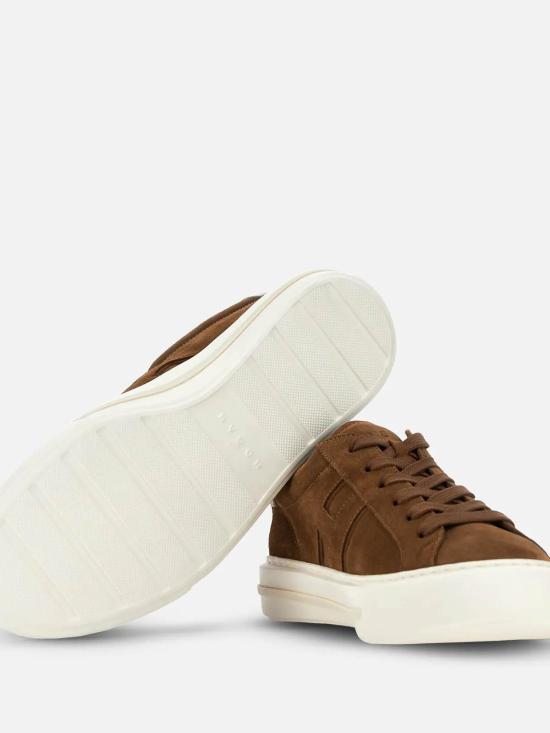26SS 호간 레벨 스니커즈 HXM6910FU10UHO7D96 Light Brown - HOGAN