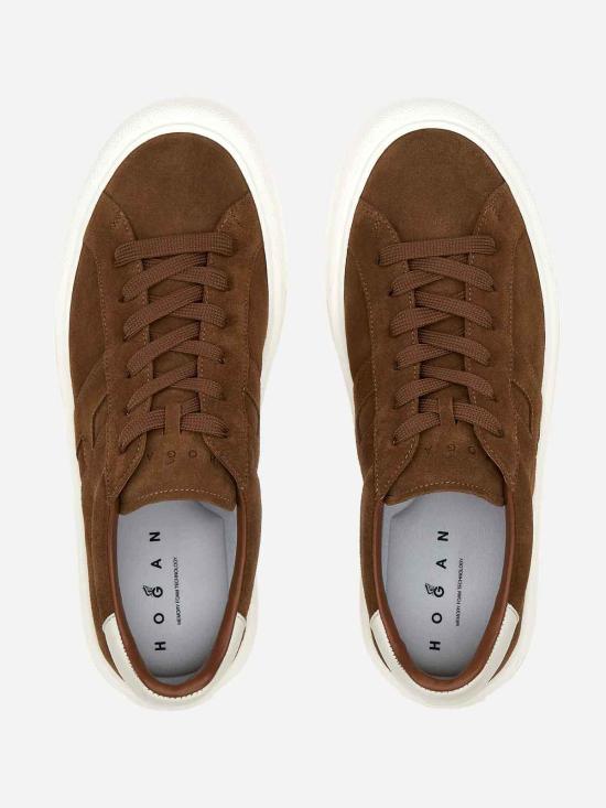26SS 호간 레벨 스니커즈 HXM6910FU10UHO7D96 Light Brown - HOGAN