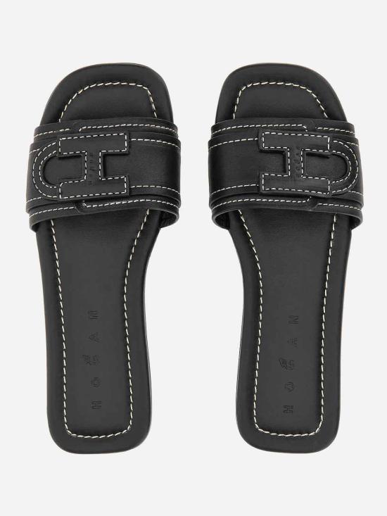 26SS 호간 뮬/슬리퍼 HXW6850GC20KXTB999 BLACK - HOGAN