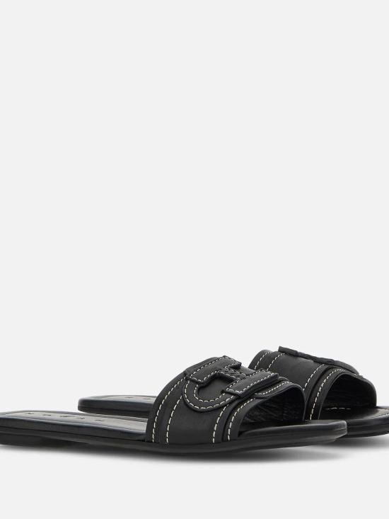 26SS 호간 뮬/슬리퍼 HXW6850GC20KXTB999 BLACK - HOGAN