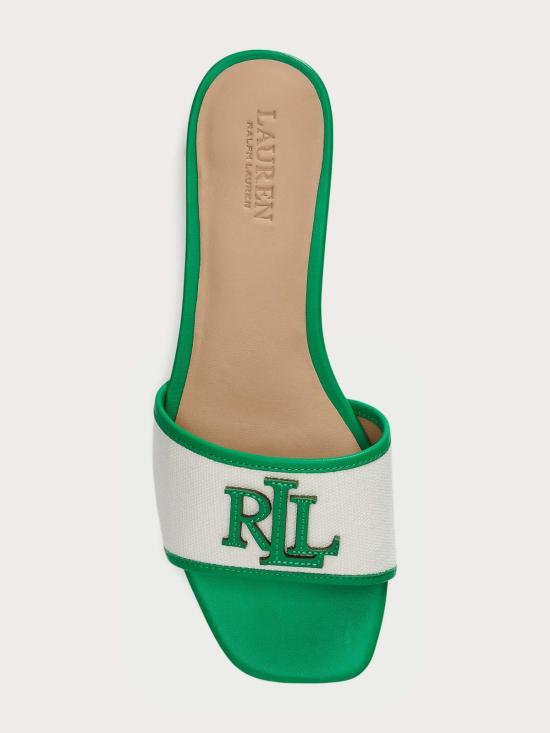 26SS 랄프 로렌 뮬/슬리퍼 802P04395002 Green - RALPH LAUREN