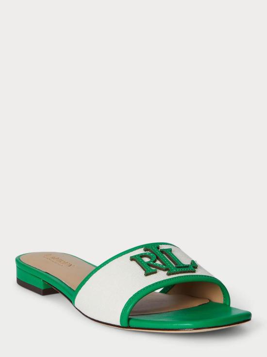 26SS 랄프 로렌 뮬/슬리퍼 802P04395002 Green - RALPH LAUREN