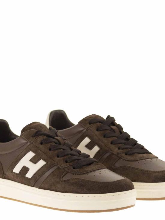 26SS 호간 스니커즈 HXM6680FZ00UHC0CAJ Brown - HOGAN
