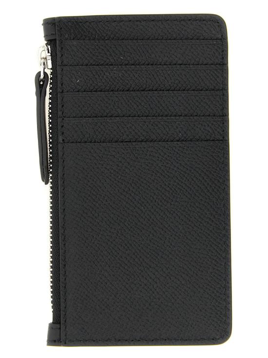 26FW 마르지엘라 명함지갑 포 스티치 지갑 및 카드 홀더 블랙 - MAISON MARGIELA