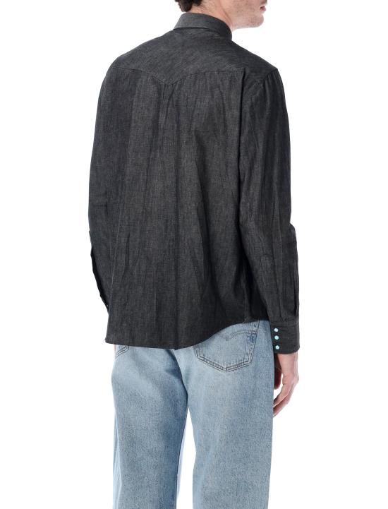 26SS 살바토레피콜로 긴팔 셔츠 TEXANAOR193 0 BLACK WASH - SALVATORE PICCOLO