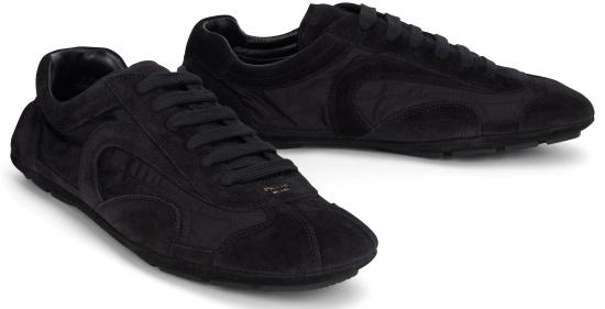 26SS 프라다 몬테카를로 리에디션 2005 스웨이드 스니커즈 4E1165FG001D7R F0002 Nero - PRADA