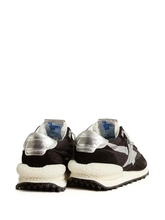 26FW 골든구스 나일론 어퍼 실버 스타 마라톤 스니커즈 GWF00684F005675 90179 BLACK SILVER - GOLDEN GOOSE