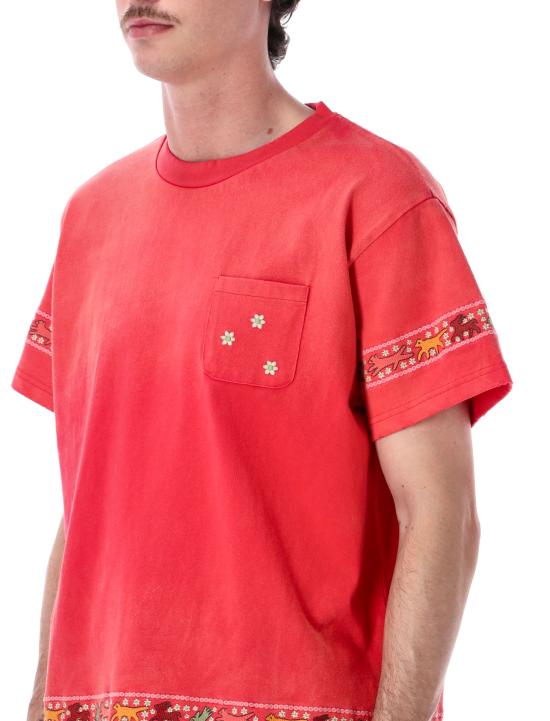 26SS 파운드 반팔 티셔츠 FOSS26TT14012 6364 WASH RED - FOUND