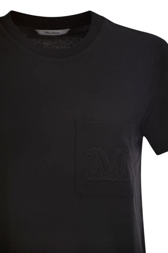 26FW 막스마라 파파이 코튼 저지 티셔츠 2621946051600 002 BLACK - MAX MARA