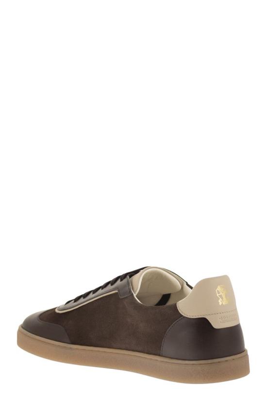 26FW 브루넬로 쿠치넬리 스니커즈 MZULDGJ336 CXY42 DARK BROWN - BRUNELLO CUCINELLI