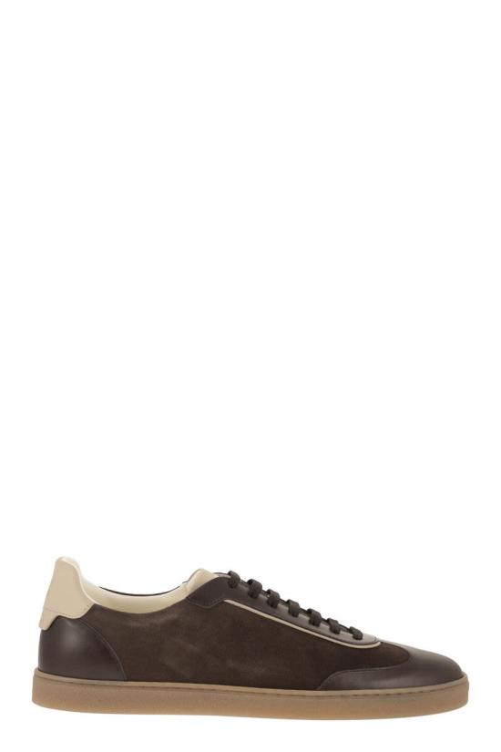 26FW 브루넬로 쿠치넬리 스니커즈 MZULDGJ336 CXY42 DARK BROWN