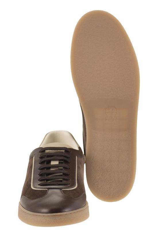 26FW 브루넬로 쿠치넬리 스니커즈 MZULDGJ336 CXY42 DARK BROWN - BRUNELLO CUCINELLI