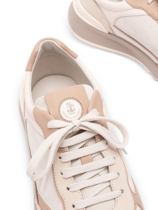 26FW 브루넬로 쿠치넬리 스니커즈 MZUSNEO355 CTG72 CREAM - BRUNELLO CUCINELLI