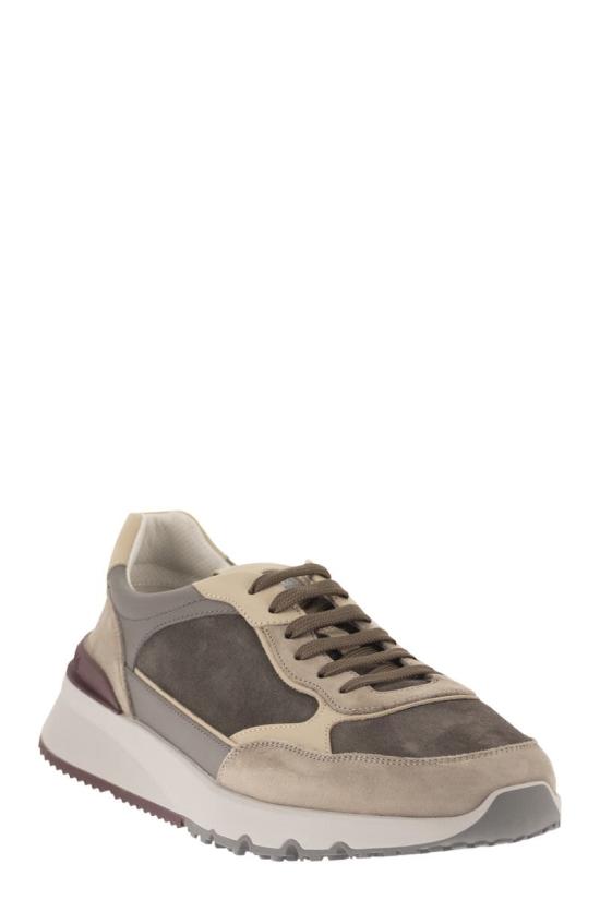 26FW 브루넬로 쿠치넬리 스니커즈 MZUSNEO355 CYR60 GREY - BRUNELLO CUCINELLI