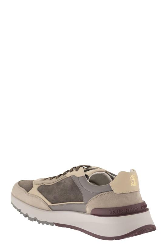 26FW 브루넬로 쿠치넬리 스니커즈 MZUSNEO355 CYR60 GREY - BRUNELLO CUCINELLI