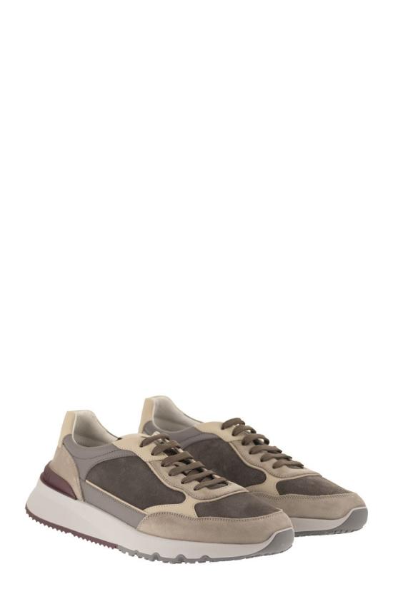 26FW 브루넬로 쿠치넬리 스니커즈 MZUSNEO355 CYR60 GREY - BRUNELLO CUCINELLI