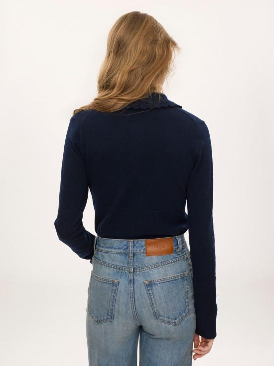 26FW 끌로에 가디건 CH26AMC16711 4C3 INK NAVY - CHLOE