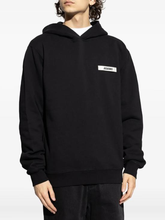 26FW 자크뮈스 그로그랭 후드 티셔츠 HOM00247AJ00126 990 BLACK - JACQUEMUS