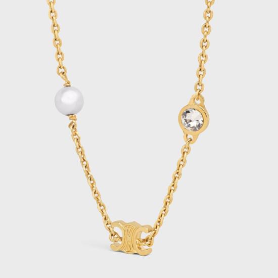 25SS 셀린느 네크리스 461JE6RPS 01GI GOLDIVORY 01GI GOLD IVORY - CELINE