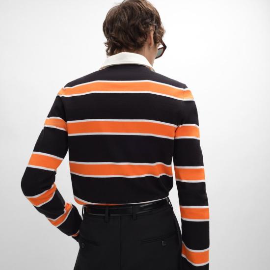 26SS 셀린느 스웨터 RX0M12K06 GDV4 BLACKWHITEORANGE GDV4 BLACK WHITE ORANGE - CELINE