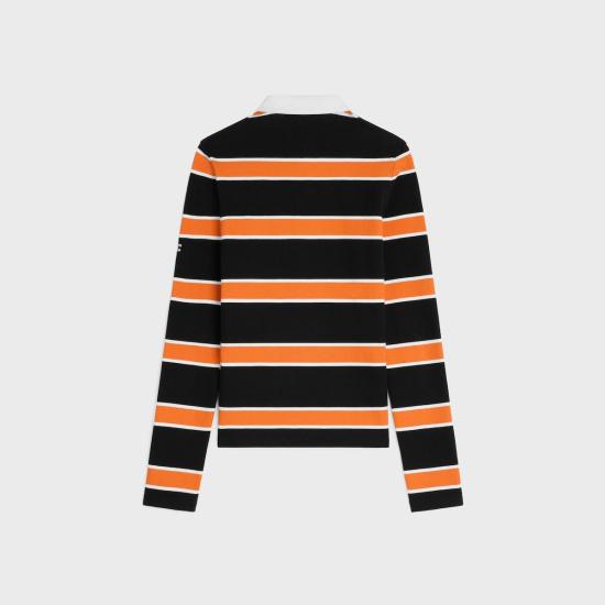26SS 셀린느 스웨터 RX0M12K06 GDV4 BLACKWHITEORANGE GDV4 BLACK WHITE ORANGE - CELINE