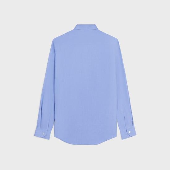 26SS 셀린느 코튼 포플린 클래식 셔츠 RC0BZ2N91 07EU BLUE - CELINE