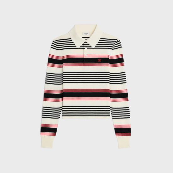 26SS 셀린느 스웨터 RY0TX3B21 01KD WHITEBLACKRED 01KD WHITE BLACK RED