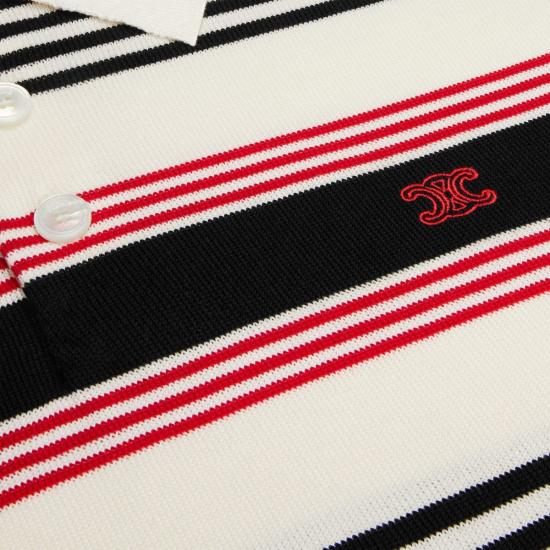 26SS 셀린느 스웨터 RY0TX3B21 01KD WHITEBLACKRED 01KD WHITE BLACK RED - CELINE