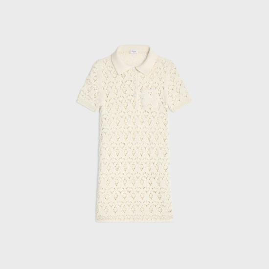 26SS 셀린느 미디 원피스 RR0LU3B57 01OW OFF WHITE