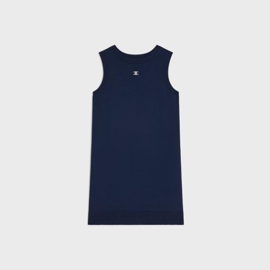 26SS 셀린느 미디 원피스 RR0M60100 07DX DARK BLUE