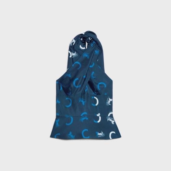 26SS 셀린느 셔츠 RX0LX3K49 GDR0 NAVYWHITEBLUE GDR0 NAVY WHITE BLUE