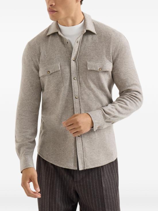 26FW 브루넬로 쿠치넬리 긴팔 셔츠 M3600276 C9756 - BRUNELLO CUCINELLI