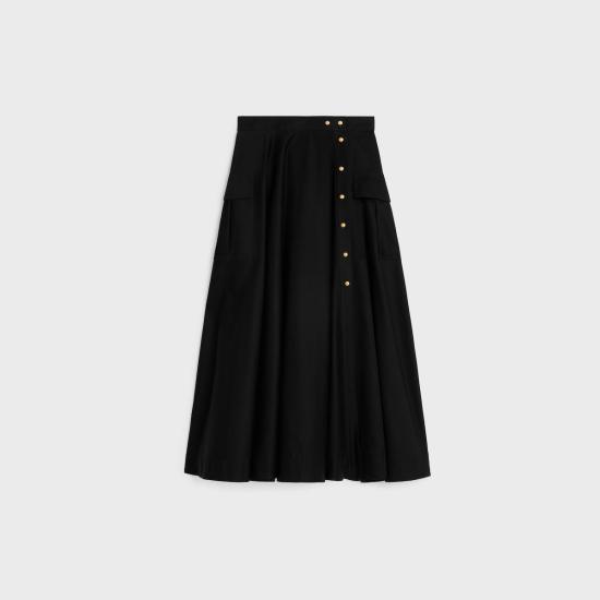 26SS 셀린느 스커트 RJ0A4539W 38NO BLACK - CELINE