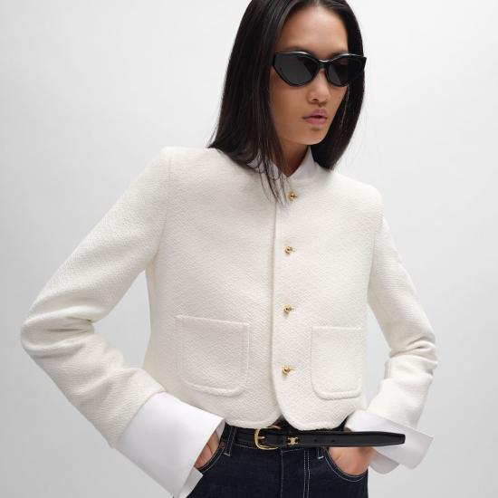 25SS 셀린느 자켓 2V18V3D68 01OW OFF WHITE - CELINE