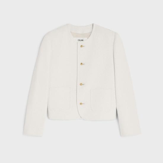 25SS 셀린느 자켓 2V18V3D68 01OW OFF WHITE