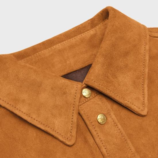 26SS 셀린느 셔츠 RC0DB494L 17KN CINNAMON - CELINE