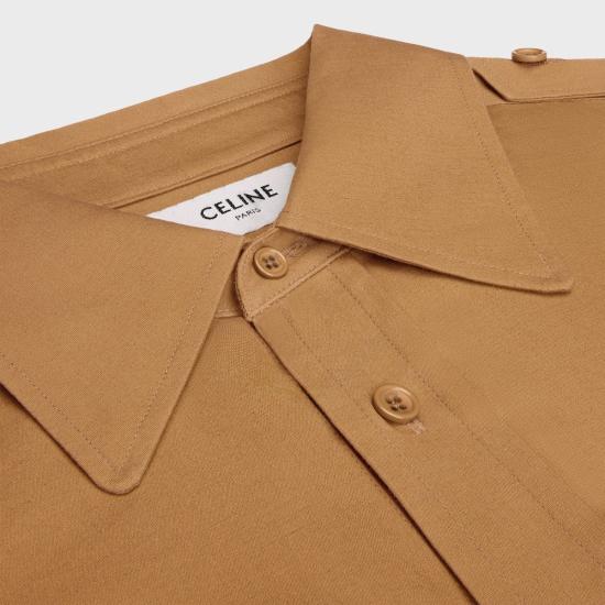 26SS 셀린느 셔츠 RC0BU3318 18CH CHESTNUT - CELINE