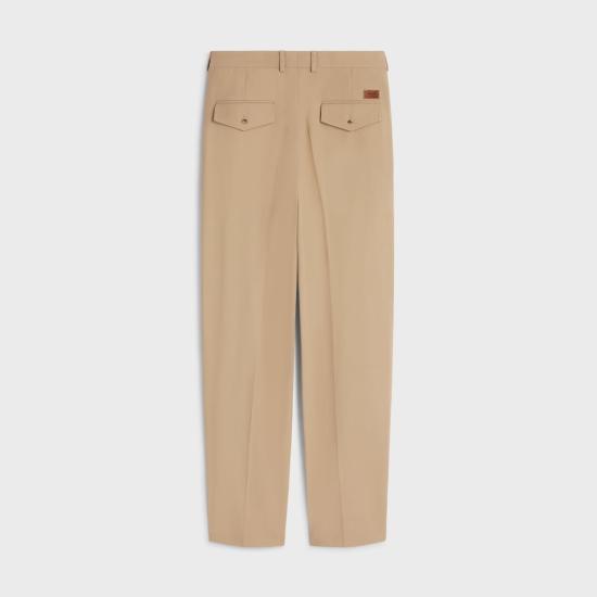 26SS 셀린느 코튼 트윌 몬탁 트라우저 RP0AW2L57 40BB BRITISH BEIGE - CELINE