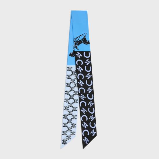 26FW 셀린느 머플러/스카프 AA0A62W99 25BB BLUEBLACK 25BB BLUE BLACK - CELINE