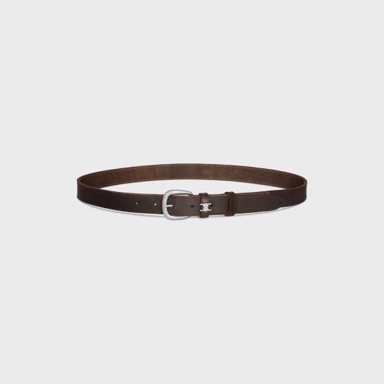 26SS 셀린느 비비안 벨트 25mm 비비안 벨트 25mm B10853ATS 19DE DARK BROWN