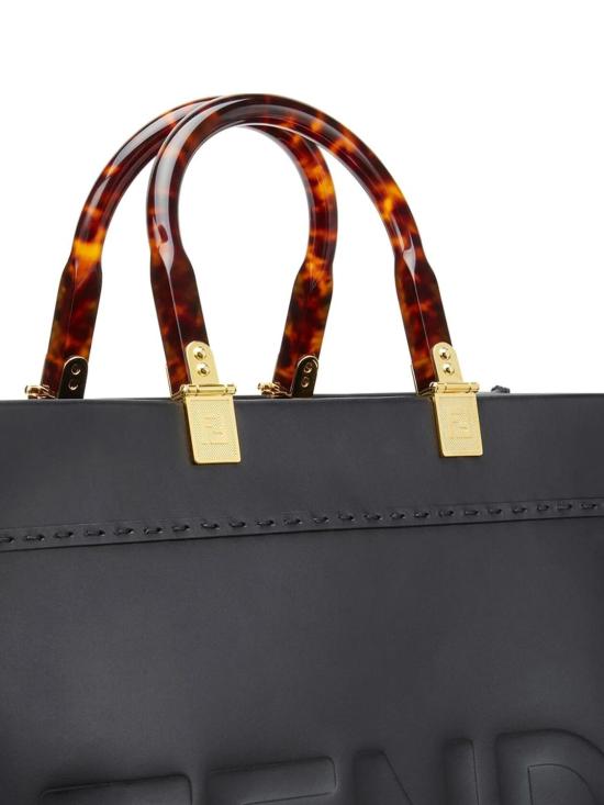 26SS 펜디 선샤인 미디움 레더 쇼퍼 8BH386ABVL F0KUR NERO ORO SOFT - FENDI