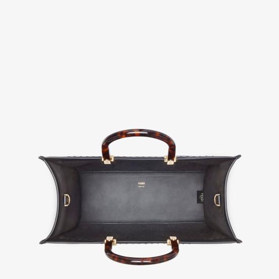 26SS 펜디 선샤인 미디움 레더 쇼퍼 8BH386ABVL F0KUR NERO ORO SOFT - FENDI