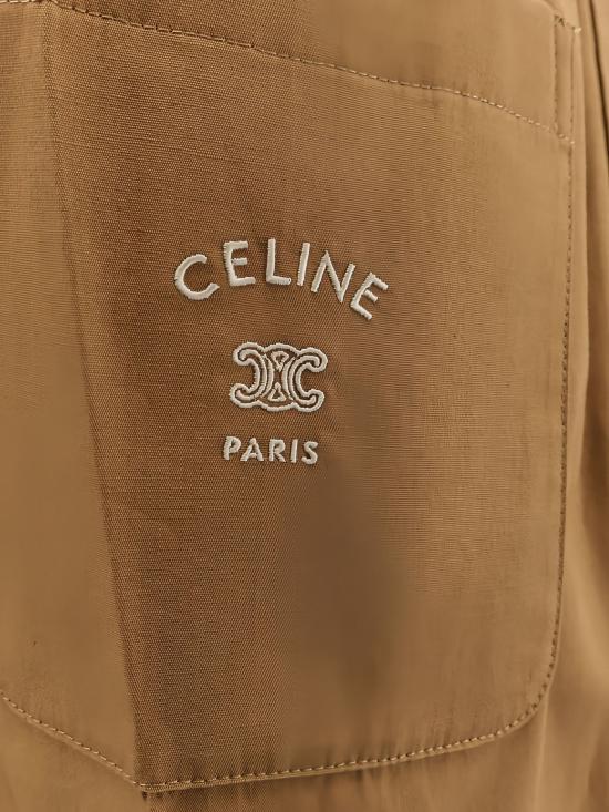26FW 셀린느 코튼 & 리넨 클로스 트라우저 RP0TA3318 18CH CHESTNUT - CELINE