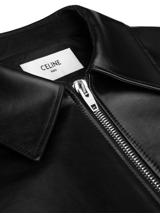 26SS 셀린느 카프스킨 테디 자켓 RV14D599E 38NO BLACK - CELINE