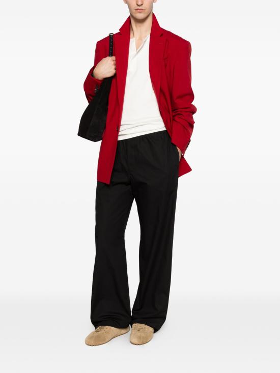 26FW 셀린느 코튼 & 리넨 클로스 트라우저 RP0TA3318 38NO BLACK - CELINE
