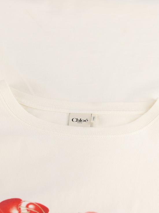 26FW 끌로에 반팔 티셔츠 CH26AJH41880 107 ICONIC MILK - CHLOE