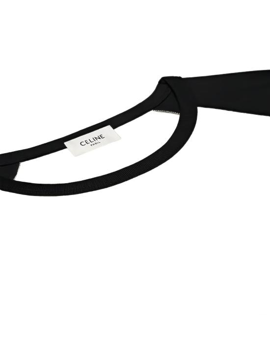 25FW 셀린느 반팔 티셔츠 RX0AF671Q BLACK CREAM 38CR - CELINE