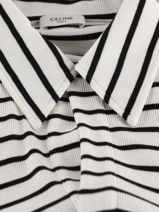 26SS 셀린느 반팔 티셔츠 RX0LN809W 01OB OFF WHITE BLACK - CELINE